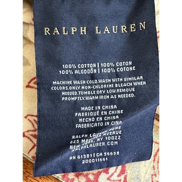 Ralph Lauren HALF MOON BAY PHOEBE Standard Size Sham Case blue ivory pink - Picture 5 of 9